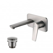 Смеситель для раковины Lemark Bronx LM3726GM, графит