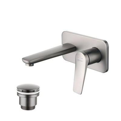 Смеситель для раковины Lemark Bronx LM3726GM, графит