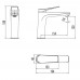 Смеситель для раковины Lemark Bronx LM3737GM, графит