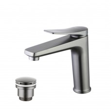 Смеситель для раковины Lemark Bronx LM3737GM, графит