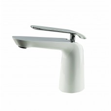 Смеситель для раковины Lemark Melange LM4906CW белый, хром