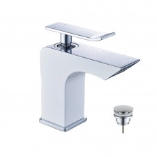 Смеситель для раковины Lemark Contest LM5806CW белый, хром