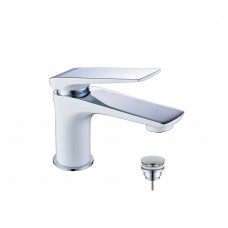 Смеситель для раковины Lemark Allegro LM5906CW белый, хром