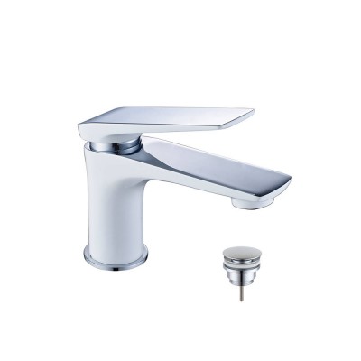 Смеситель для раковины Lemark Allegro LM5906CW белый, хром