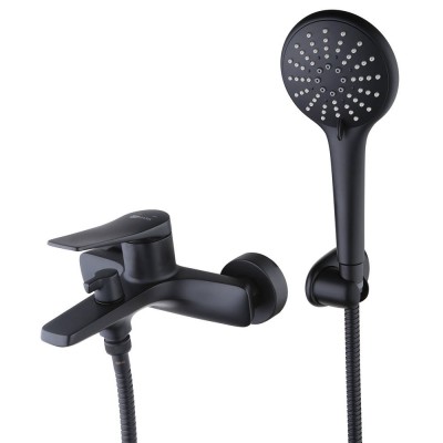 Смеситель для ванны Lemark Bronx LM3714BL, черный