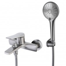 Смеситель для ванны Lemark Bronx LM3714GM, графит
