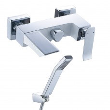 Смеситель для ванны Lemark Contest LM5814CW белый, хром