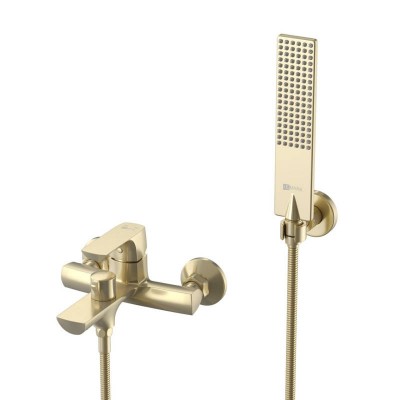 Смеситель для ванны Lemark Ursus LM7214BG, золотой