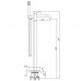 Смеситель для ванны напольный Raiber Graceful RPB-010 черный